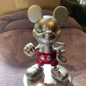 DISNEY Dancing Mickey, 100th anniversary, 6+, with box, silver plastic, #8092
